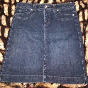 Darkwash Jean Skirt